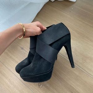 Stuart Weitzman Black Ankle Booties